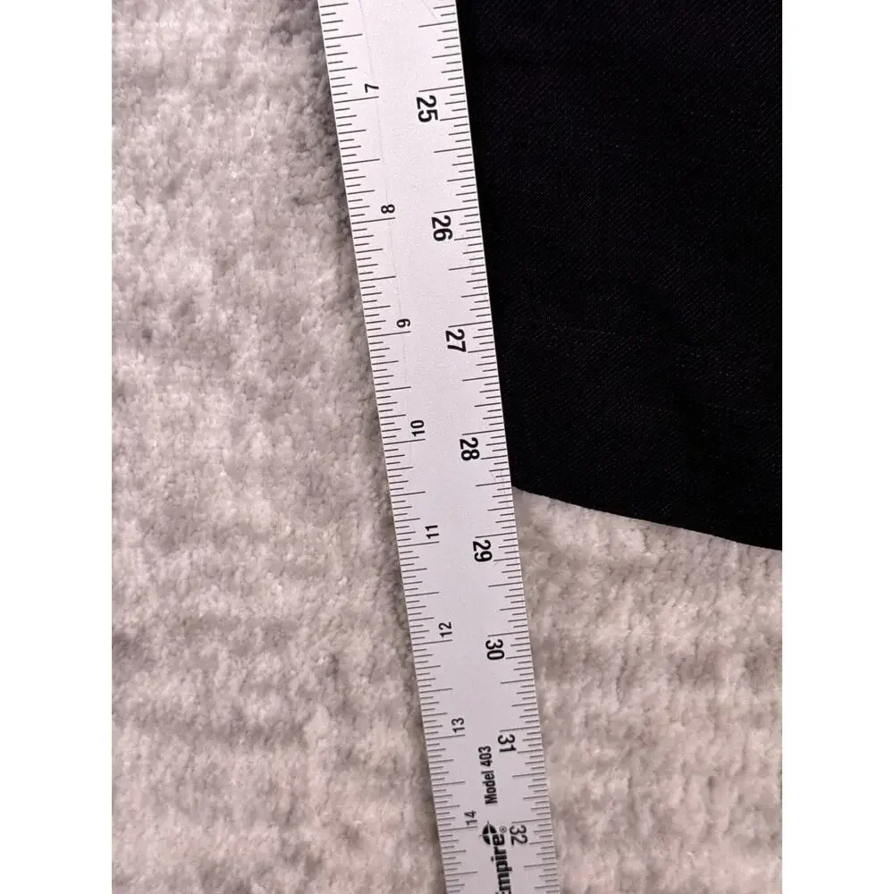 COS Pants 8 Womens Black Linen Wide Straight High Rise Trouser